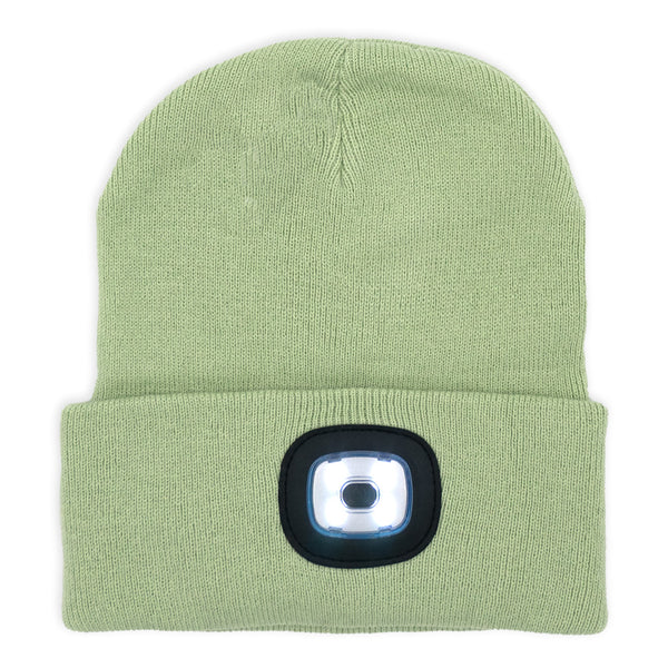 כובע סרוג עם פנס