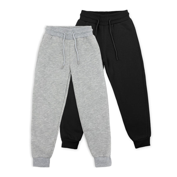 שני מכנסי פוטר גומי צבעוניים בנות