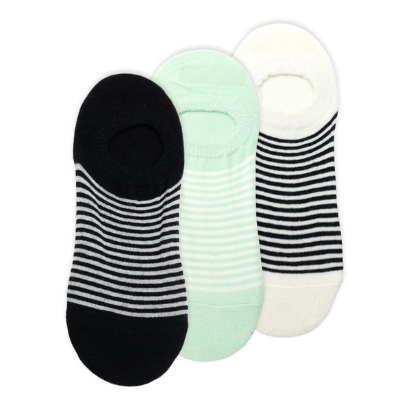 מארז 3 גרבי עקביות פסים נשים