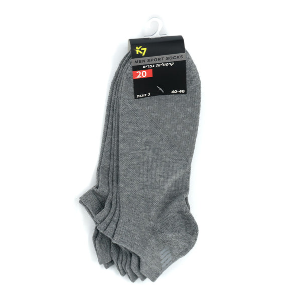 מארז 6 גרבי קרסוליות ספורט