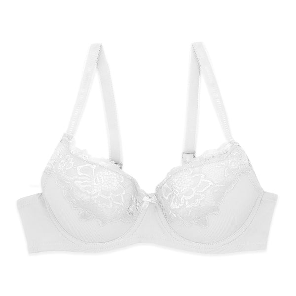 זוג חזיות עם ריפוד קל ועיטור תחרה נשים