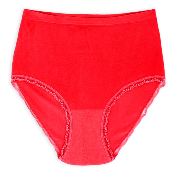 סט 5 תחתונים מחטבים גזרה גבוהה אל תפר נשים