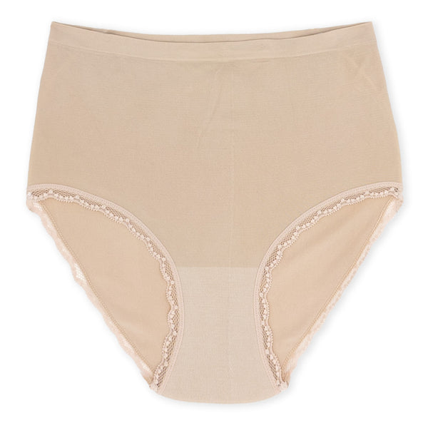 סט 5 תחתונים מחטבים גזרה גבוהה אל תפר נשים