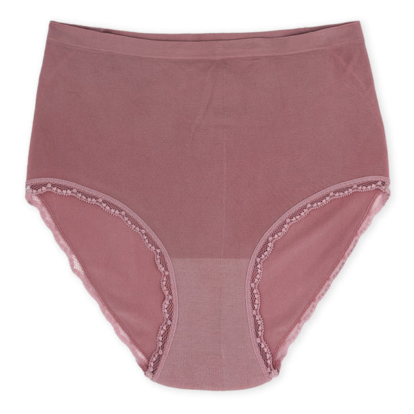 סט 5 תחתונים מחטבים גזרה גבוהה אל תפר נשים