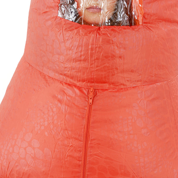 תחפושת מתנפחת דינוזאור כתום מידת בוגרים