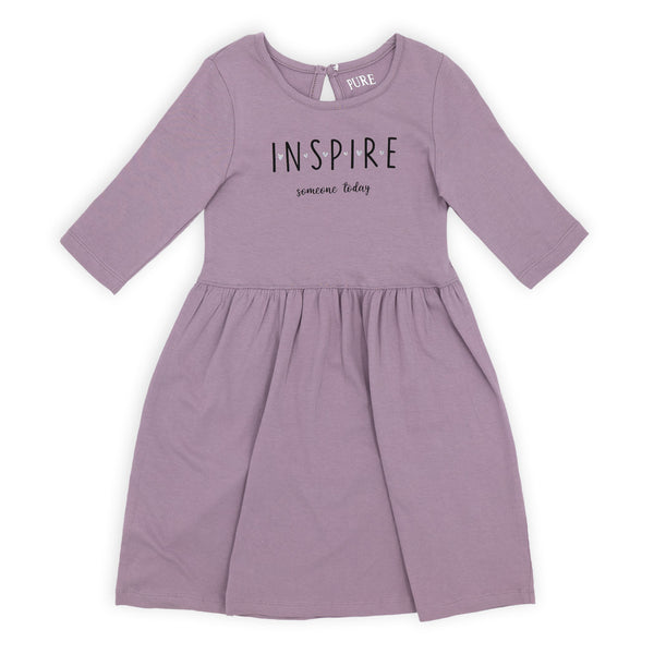 שמלה מודפסת Inspire שרוול 3/4