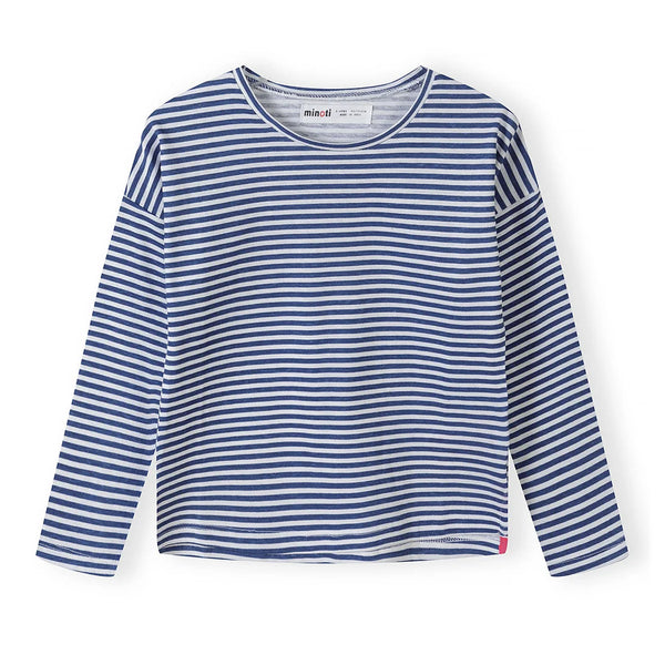 מארז 3 חולצות מינוטי מודפסות כחול-ורוד-אפור תינוקות ובנות 12M-24M