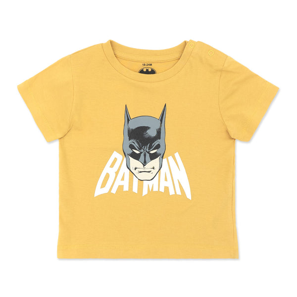 זוג חולצות באטמן צהוב-קרם תינוקות בנים