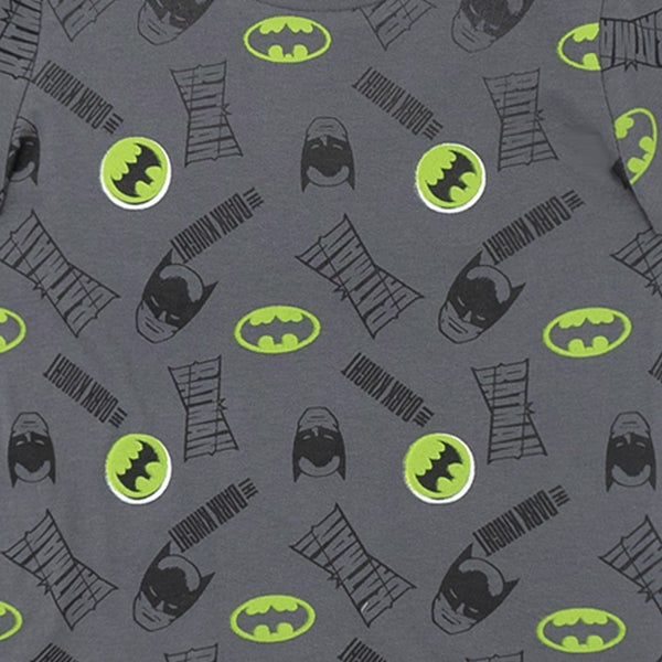 זוג חולצות באטמן ירוק-אפור תינוקות בנים