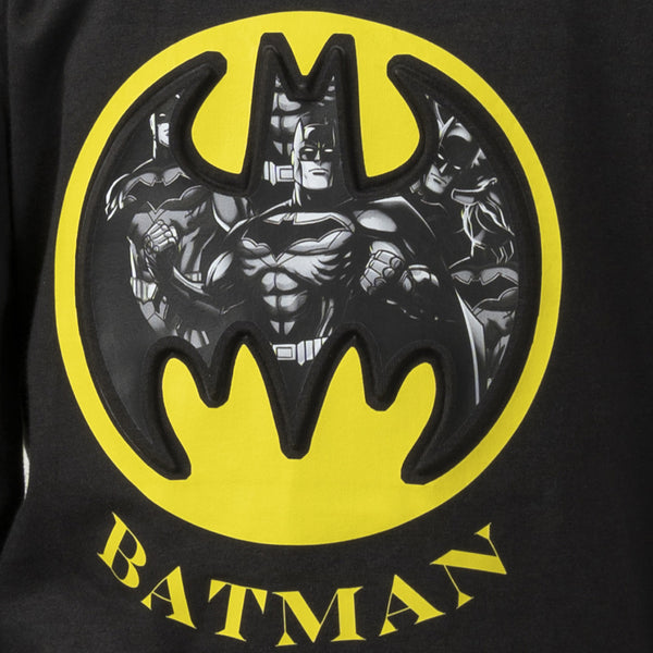 חולצת מעבר באטמן עם הדפס מובלט בנים