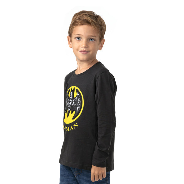 חולצת מעבר באטמן עם הדפס מובלט בנים