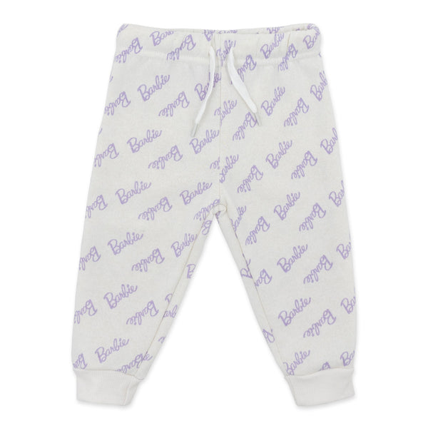 חליפת פוטר הדפס ברבי כסוף תינוקות בנות