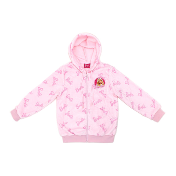 ג'קט ברבי קפוצ'ון קורל פליז בנות