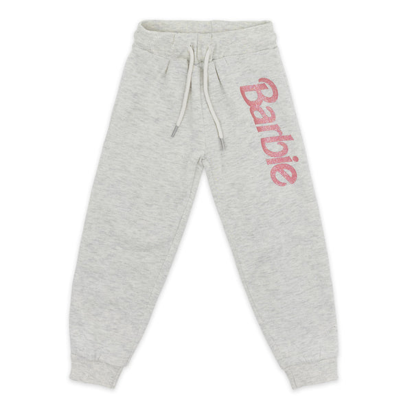 חליפת פוטר הדפס פרצוף ברבי ונצנץ בנות