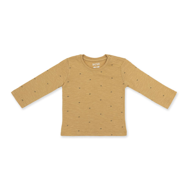 מארז 3 חולצות סלאב חום-קרם-צהוב תינוקות בנים