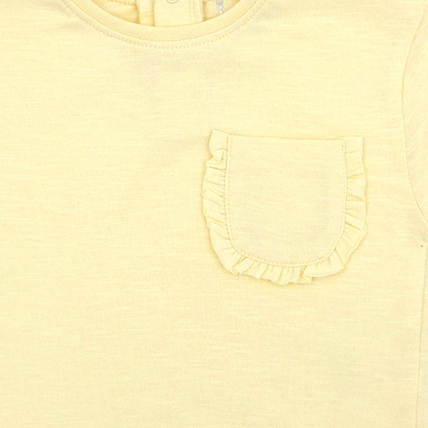 מארז 3 חולצות סלאב אפרסק-צהוב-מנטה תינוקות בנות