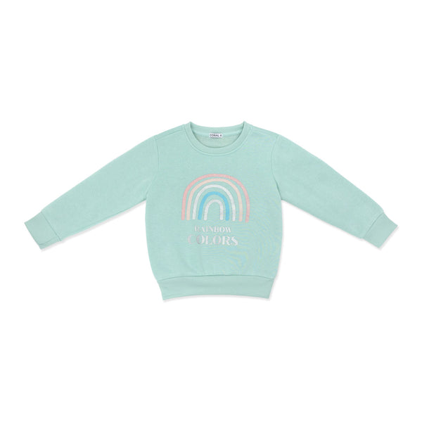 מארז 3 סווטשירטים ורוד-פלדה-מנטה בנות