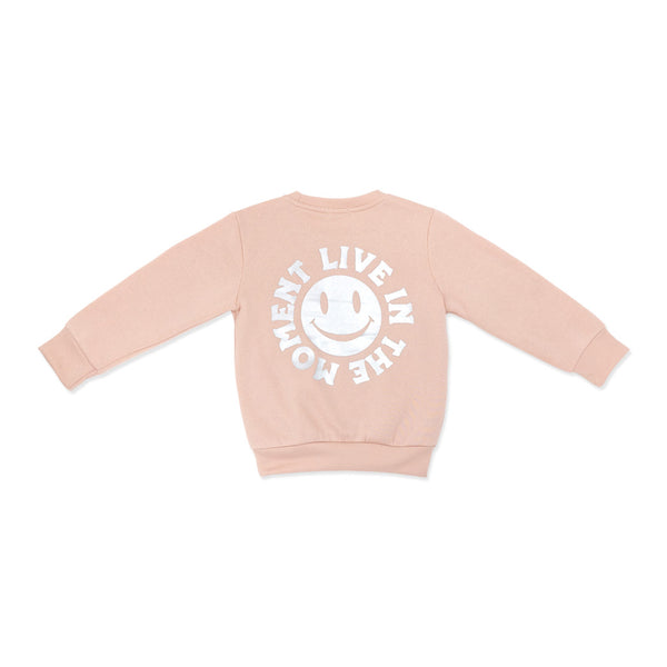 מארז 3 סווטשירטים ורוד-קאמל-אפרסק בנות