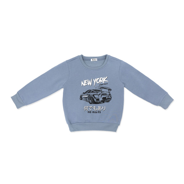 מארז 3 סווטשירטים זית-תכלת-ירוק ים בנים