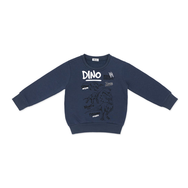 מארז 3 סווטשירטים חום-כחול-קרם בנים