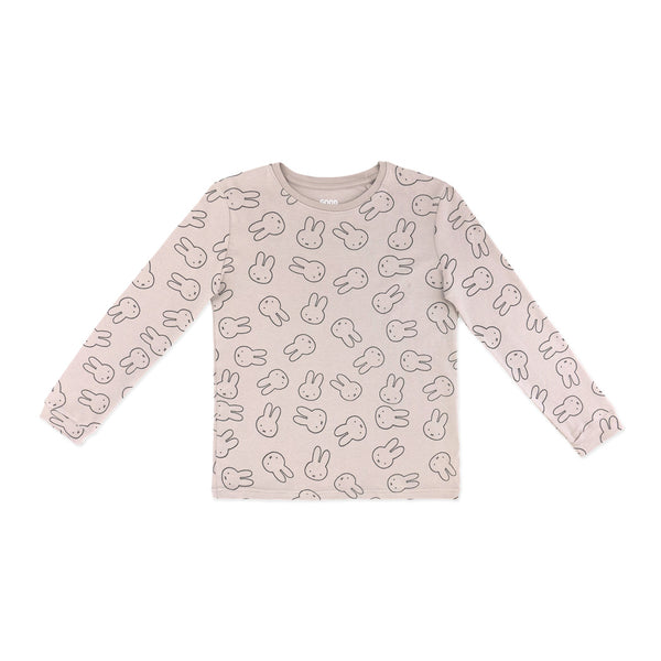 זוג פיג'מות מעבר בהדפסי מיפי הארנבת בנות