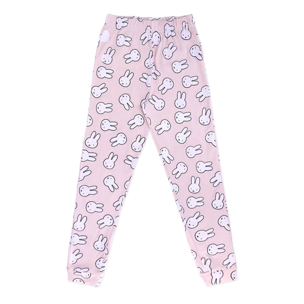 זוג פיג'מות מעבר בהדפסי מיפי הארנבת בנות