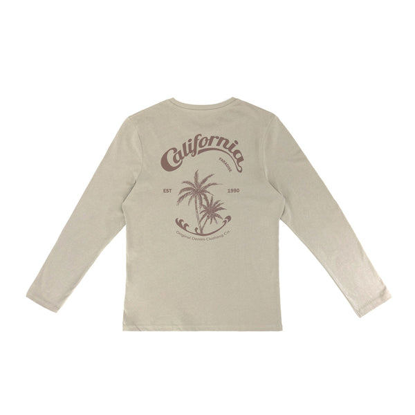 חולצה ארוכה מודפסת דו צדדית California גברים