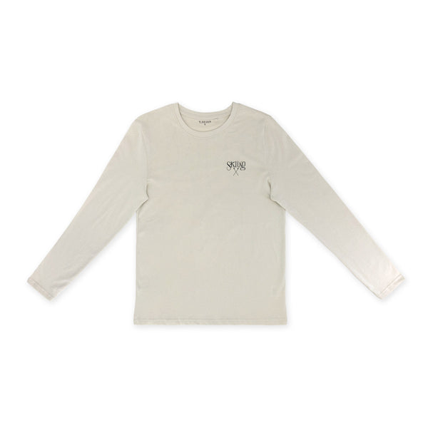 חולצה מודפסת דו צדדית Skiing גברים