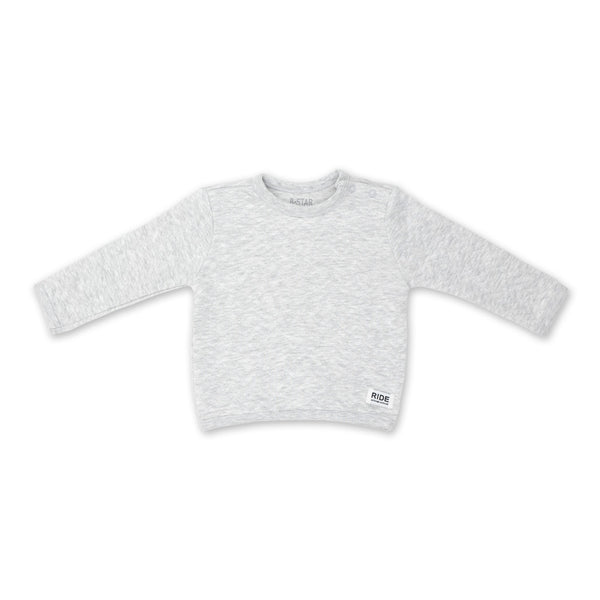 זוג חולצות קווילט אפור-ורוד כהה תינוקות