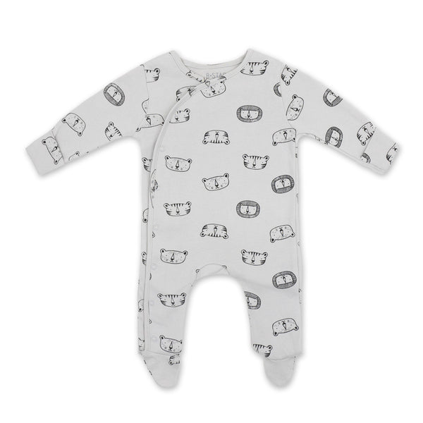 זוג אוברולים דקים הדפסי טיגריסים תינוקות בנים