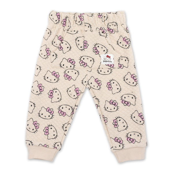 חליפת קווילט אפרסק Hello Kitty אולאובר תינוקות בנות