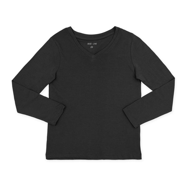 מארז 6 חולצות בית ספר ארוכות צווארון וי בנות