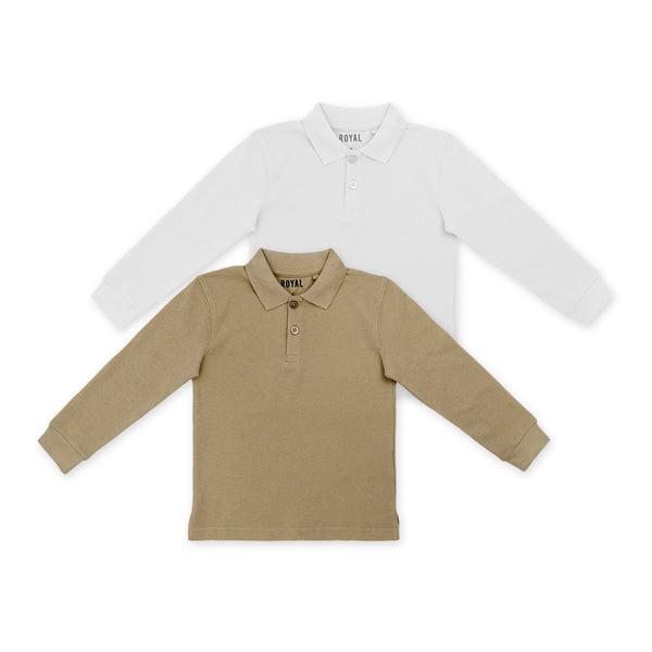 זוג חולצות פולו בגוונים שונים בנים ונערים