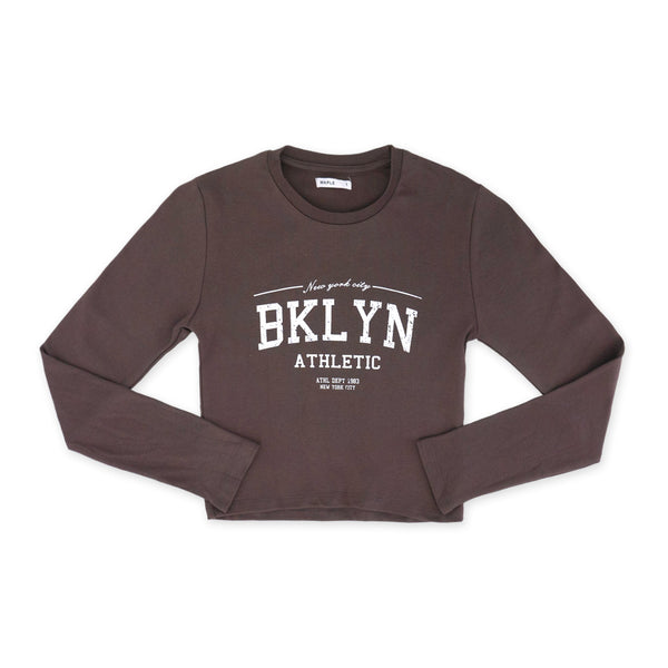 חולצה דקה BKLYN Athletic חומה נשים