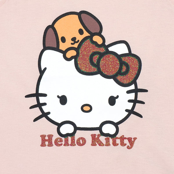 זוג אוברולים עם הדפסי הלו קיטי תינוקות בנות