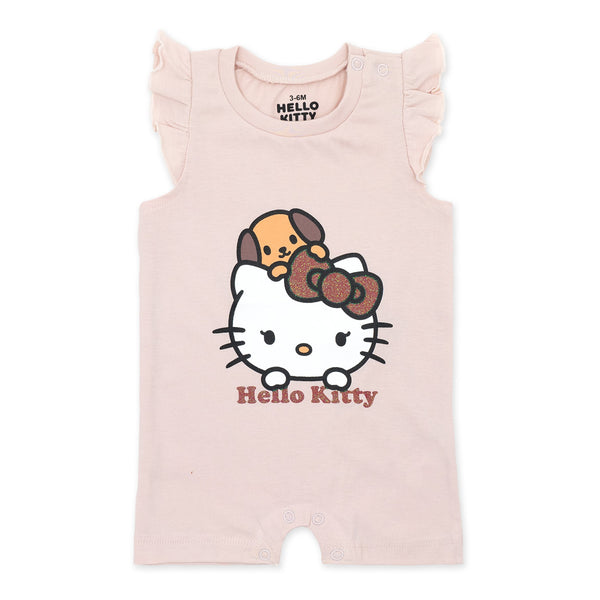 זוג אוברולים עם הדפסי הלו קיטי תינוקות בנות