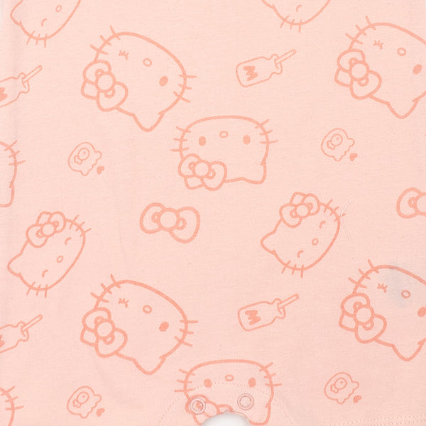 זוג אוברולים עם הדפסי הלו קיטי תינוקות בנות