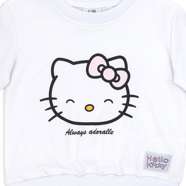 שמלה משולבת חצאית טטרא הלו קיטי בנות ופעוטות