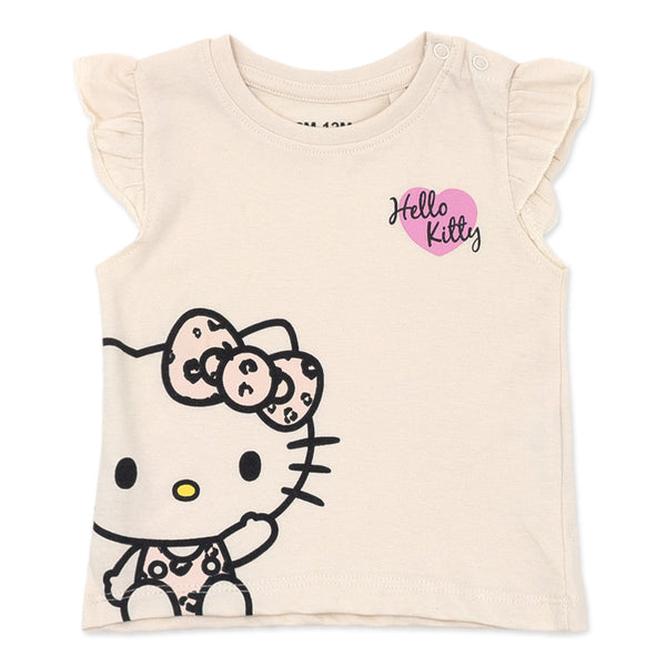 זוג חליפות שרוול מלמלה Hello Kitty תינוקות בנות