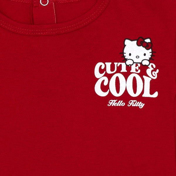 מארז 2 חליפות Hello Kitty אדום-לבן-כחול תינוקות בנות