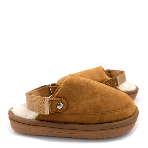 כפכפי פרווה עם רצועה