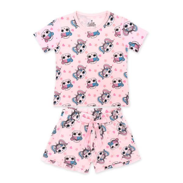 מארז 2 פיג'מות ורודות LOL Surprise! בנות ופעוטות