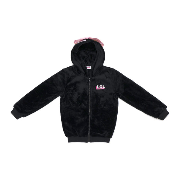 ג'קט קורל פליז כובע מדוגם LOL Surprise!