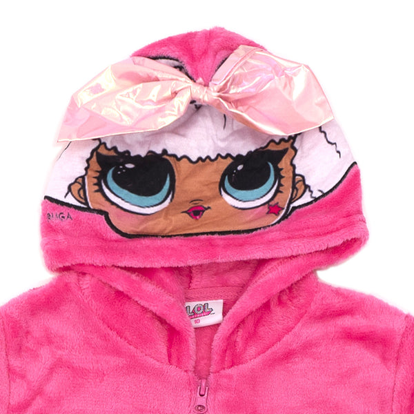 ג'קט קורל פליז כובע מדוגם LOL Surprise!