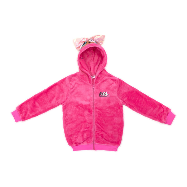 ג'קט קורל פליז כובע מדוגם LOL Surprise!