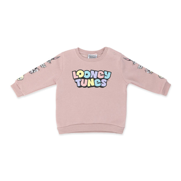 חליפת פוטר הדפס Looney Tunes תינוקות בנות
