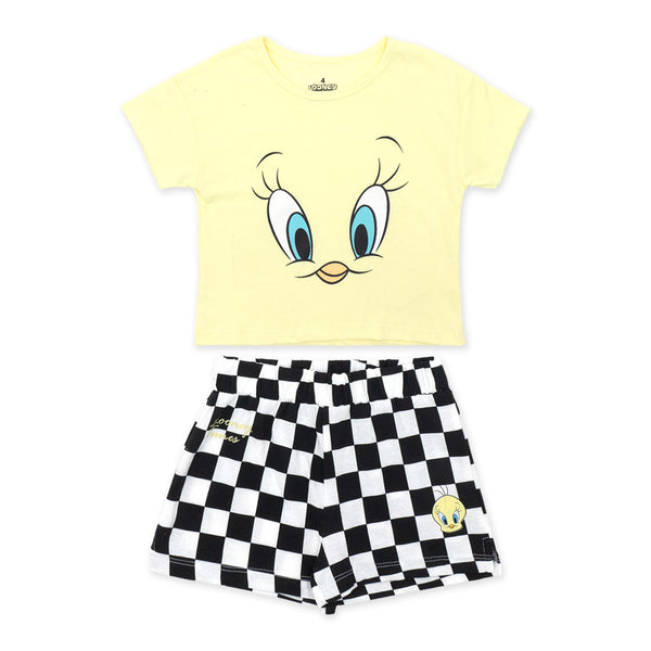 מארז 2 פיג'מות לוני טונס טוויטי ולולה באני בנות