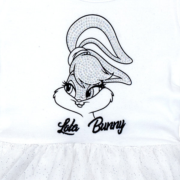 שמלת טול עם קישוטי אבנים וסרט Lola Bunny בנות