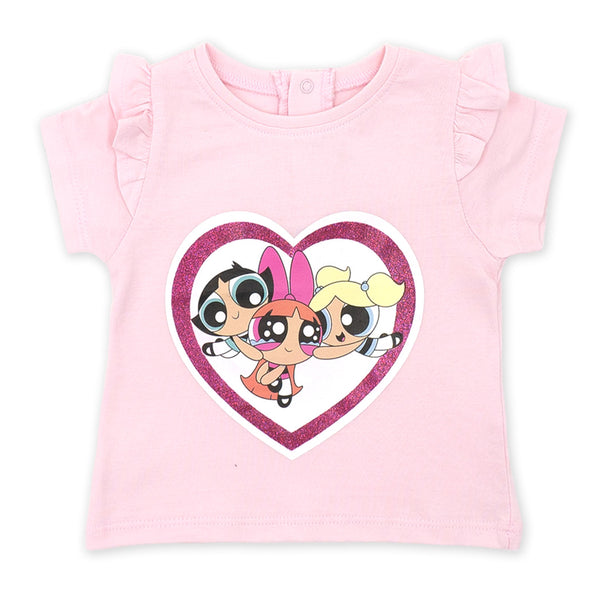 זוג חולצות Power Puff Girls אפור-ורוד תינוקות בנות