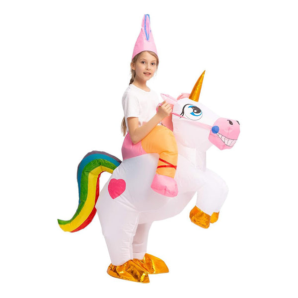 תחפושת מתנפחת רוכב על חד קרן מידת ילדים ובוגרים